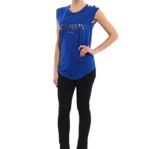 Authentic Balmain Sleeveless T-Shirt